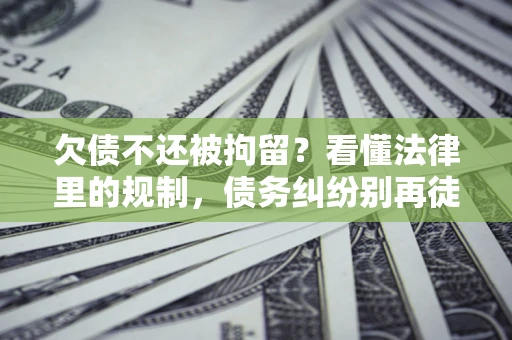 济南欠债不还被拘留？看懂法律里的规制，债务纠纷别再徒劳奔波