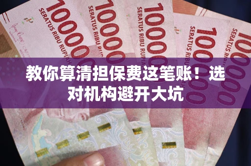 济南教你算清担保费这笔账！选对机构避开大坑