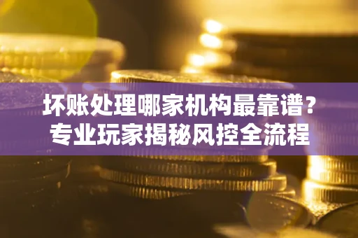 济南坏账处理哪家机构最靠谱？专业玩家揭秘风控全流程