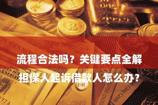 济南

担保人起诉借款人怎么办？流程合法吗？关键要点全解析